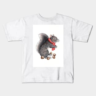 Grey Squirrel Kids T-Shirt